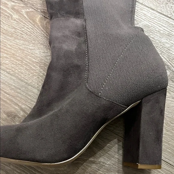 Steve Madden Gray Over-the-Knee Boots Size 8 - Picture 6 of 7